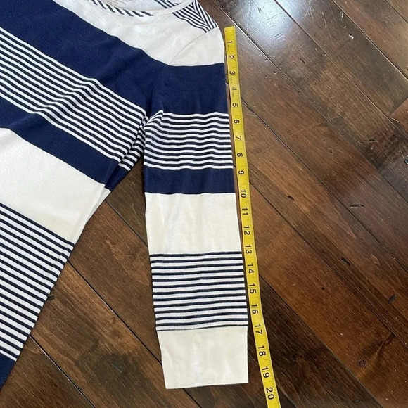 Lilly Pulitzer Boat neck Marlowe Striped t-shirt Dress Navy white stripes Size S - Picture 6 of 13